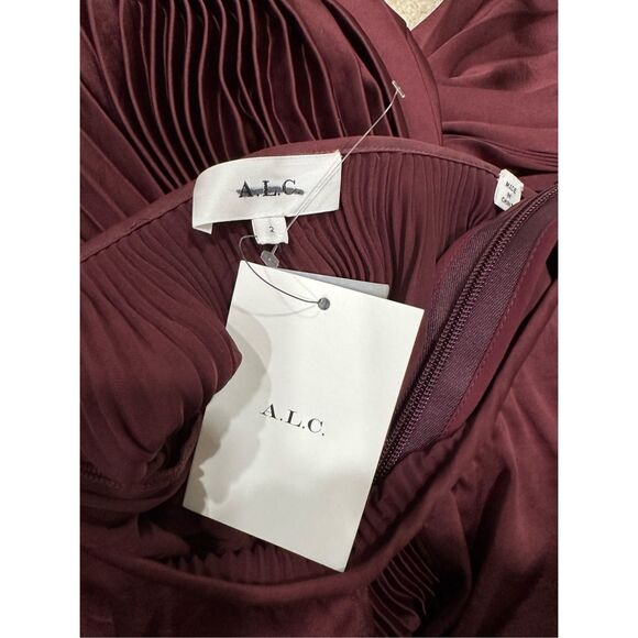 A.L.C. Burgundy Maxi Dress - Picture 9 of 10